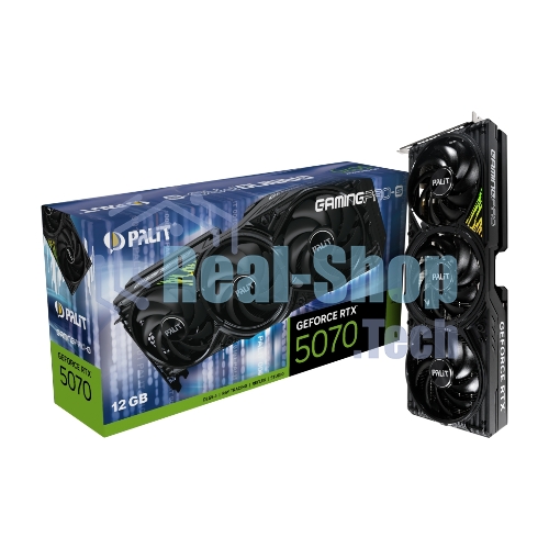 Видеокарта Palit PA-RTX 5070 GAMINGPRO-S 12Gb RTX 5070 12Gb 192bit GDDR7 2325/28000 HDMIx1 DPx3 HDCP Ret