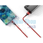 Кабель Smartbuy (iK-3122-S14rb) S14 Type-C красный/черный, 3 А, 2 м