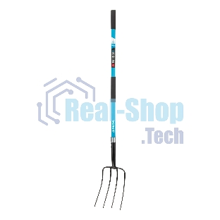 Вилы Palisad LUXE 4-х рогие,сенные, кованые, 210х310х1510 мм, фибергласовый черенок, ПВХ накладка