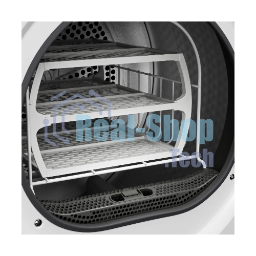 Сушильная машина Kuppersberg DM 593 W, High-Tech, загрузка 8 кг, 15 программ, тепловой насос, электронное кнопочное управление, корзина для сушки, блокировка от детей, энергоэффективность А++, белый
