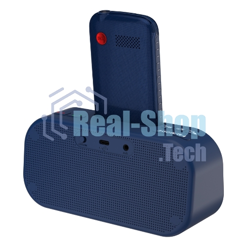 Мобильный телефон Maxvi RT-04 + док-станция, синий