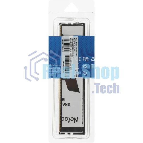 Оперативная память NETAC Basic, DDR4, 8GB (1x8GB), 3200MHz, CL22, DIMM
