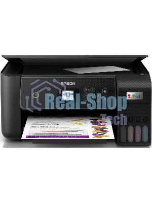 МФУ струйное Epson L3260 (C11CJ66409/C11CJ66507/C11CJ66511/C11CJ66414/C11CK58507), A4, цветной, печ. до 33 стр/мин. (ч/б) до 15 стр/мин. (цвет), 1440 x 5760 dpi (печать) 1200x2400dpi (скан.), USB, Wi-Fi, Air Print, Mopria