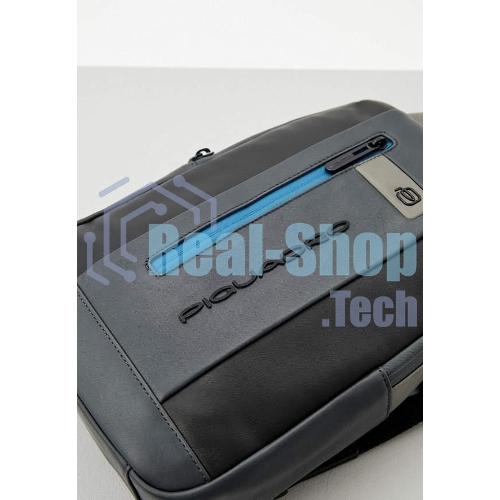 Рюкзак слинг мужской Piquadro Urban CA6540UB00/NGR, кожа, черный/серый