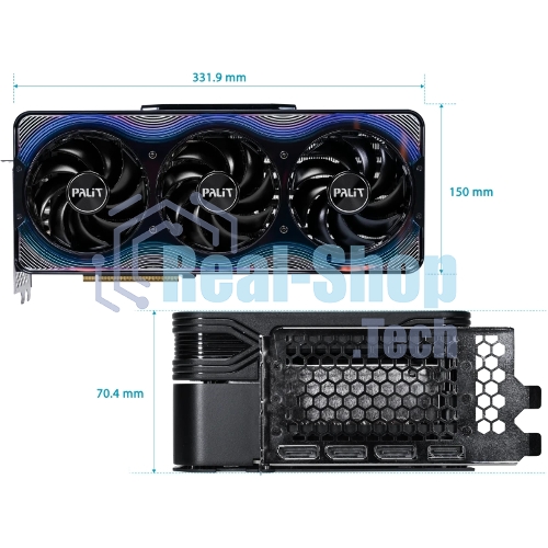 Видеокарта Palit PCI-E RTX 5090 GAMEROCK OC NVIDIA GeForce RTX 5090 32Gb 512bit GDDR7 2295/30000 HDMIx1 DPx3 HDCP Ret