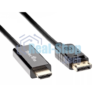 Кабель-переходник DisplayPort M-> HDMI M 1.8m Telecom [TA494)