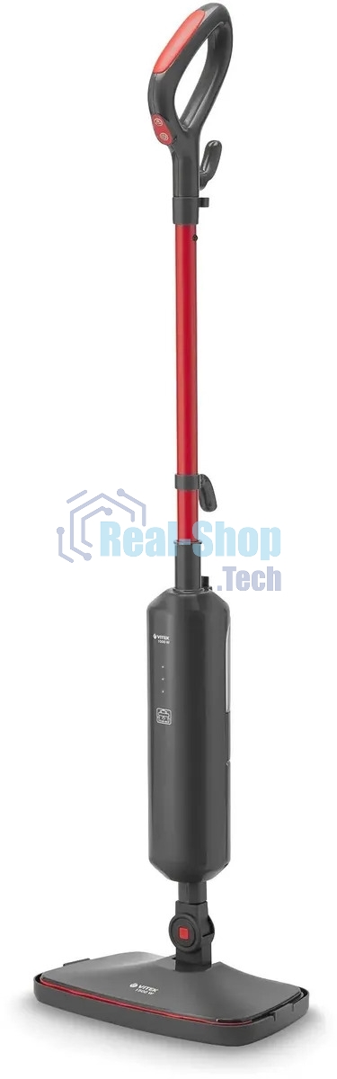 Паровая швабра Vitek VT-8188 красный/черный, напольный, 1500 Вт, 23 г/мин, 420 мл