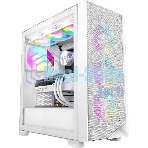 Компьютерный корпус PCCooler C3D510 WH ARGb, Tempered Glass Full Tower, White, TG, 0.7 SPCC, 3x120мм ARGb E-ATX, ATX, mATX, mITX 170/390/410мм 2x2.5