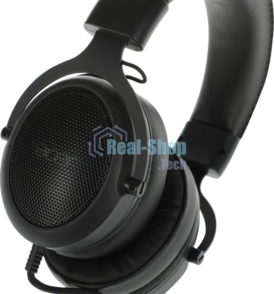 Гарнитура Acer AHW120 чёрный, проводная, USB, подсветка