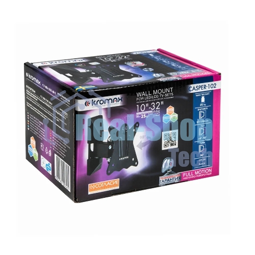 Кронштейн для телевизора Kromax CASPER-102 черный, 10