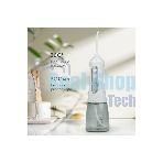 Ирригатор BQ IR001 White-Gray, Мощность: 10 Вт, Портативный, Объем резервуара 300 мл, 2 насадки и дорожный чехол в комплекте, 3 режима работы: Normal (нормальный), Soft (мягкий), Pulse (импульсный), Уровень влагозащиты: IPX7, Давление воды: 140-800 кПа, Число пульсаций: 1200-1600 имп/мин, Аккумулятор Li-ion 1400 мАч, 3.7 В, Время работы от аккумулятора до 60 минут, Время заряда аккумулятора: 4-5 часов, Автоматическое отключение через 2 мин, Вращение насадок на 360°, Съемный резервуар для воды, Индикация зарядки, Шкала уровня воды, USB кабель в комплекте