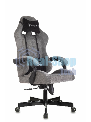 Кресло игровое Knight Terminator серый Light-19, крестов. металл
