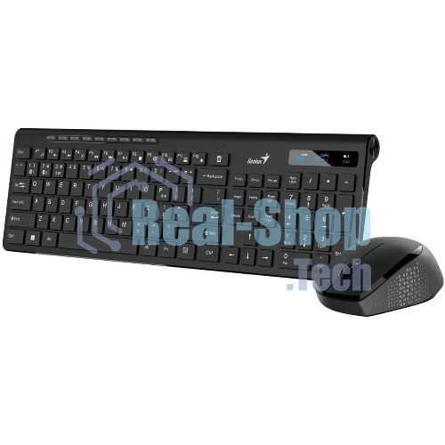 Комплект клавиатура+мышь Genius SlimStar 8230 беспроводной, USB + Bluetooth, 1000 DPI, чёрный