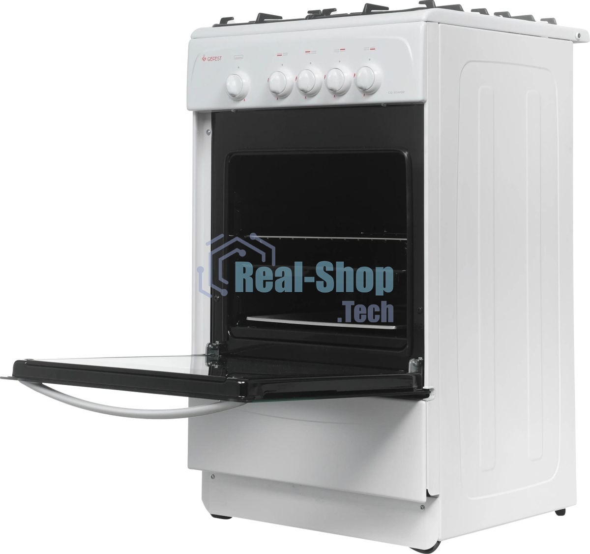 Плита газовая Gefest CG 50М02 К73 белый, конфорок 4 шт, духовка 42 л, 50 см x 85 см x 53 см