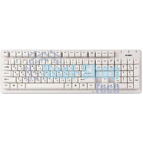 Клавиатура проводная SVEN Standard 301 USB белая