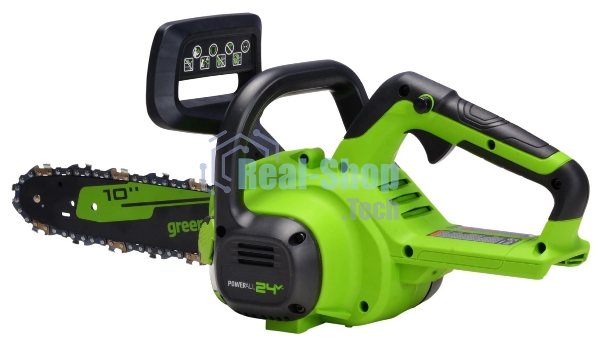 Цепная пила Greenworks G24CS25 аккум. 600Вт 0.8л.с. дл.шины:10