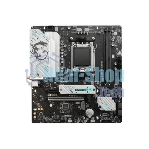 Материнская плата MSI B650M GAMING WIFI, AM5, AMD B650, 2xDDR5, 4xSATA, 2xM.2, 1xPCIe 4.0 x16, 1xPCIe 3.0 x1, 1xDP, 1xHDMI, 1x2.5Gb LAN, Wi-Fi 6E, Bluetooth 5.3, 1xUSB-C 5Gbps, 3xUSB-A 5Gbps, 2xUSB-A 2.0, 1xS/PDIF, 5x3.5 мм, 7.1, mATX