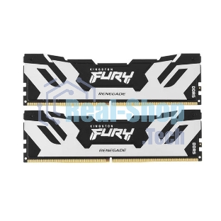 Оперативная память Kingston Fury Renegade, DDR5, 96Gb (2x48GB), 6000MHz, CL32, DIMM, с радиаторами, серебристый/черный