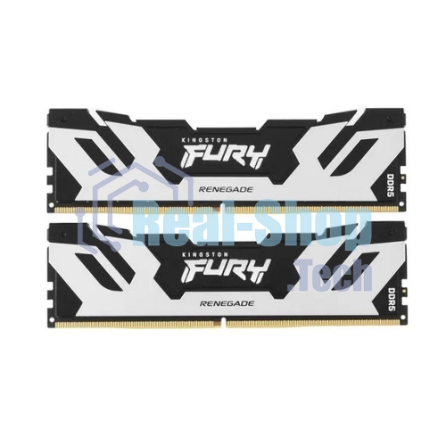 Оперативная память Kingston Fury Renegade, DDR5, 96Gb (2x48GB), 6000MHz, CL32, DIMM, с радиаторами, серебристый/черный