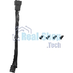 Вентилятор для корпуса DEEPCOOL FT12 черный, 120 мм, 2150 об/мин, 32 дБ, 4 pin