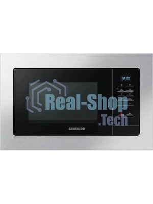 Микроволновая печь встраиваемая Samsung MS20A7013AT/BW нержавеющая сталь/черный, 20 л, 850 Вт, переключатели - кнопки