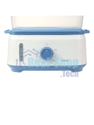 Пароварка Centek CT-1462 белый, 9 л, ярусы - 3, 1050 Вт, механическое