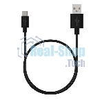 Кабель Maxvi MC-02 black USB-A - Type-C ток макс. нагрузки 2А, макс. напряжение 5V, длина кабеля 1м, материал PVC, черный
