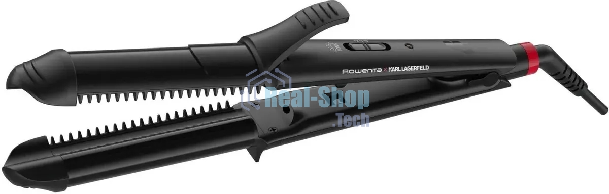 Щипцы для завивки волос Rowenta CF451LF0 черный, 32 мм, 200 °C, 2 режима