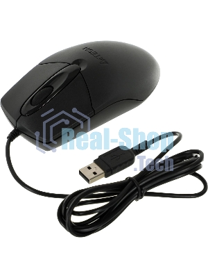 Мышь проводная A4Tech OP-720 черный, 1200 dpi, USB, кнопки - 3
