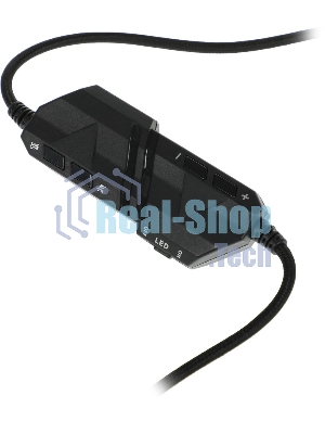 Гарнитура Acer AHW120 чёрный, проводная, USB, подсветка