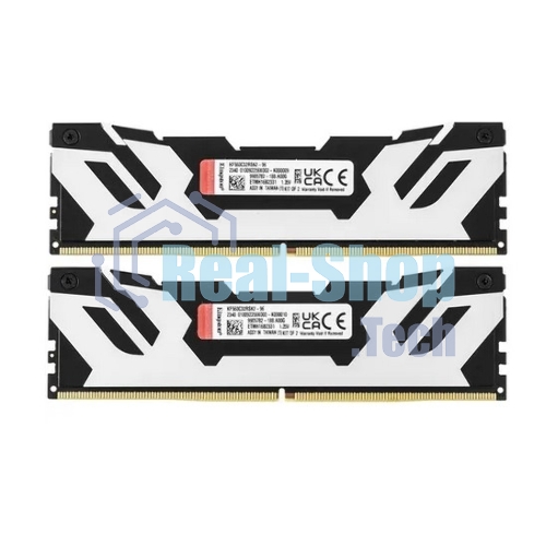 Оперативная память Kingston Fury Renegade, DDR5, 96Gb (2x48GB), 6000MHz, CL32, DIMM, с радиаторами, серебристый/черный