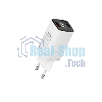 Сетевое зарядное устройство Maxvi A402PD LED 33W, 1xUSB-A, 1xUSB-C, белый