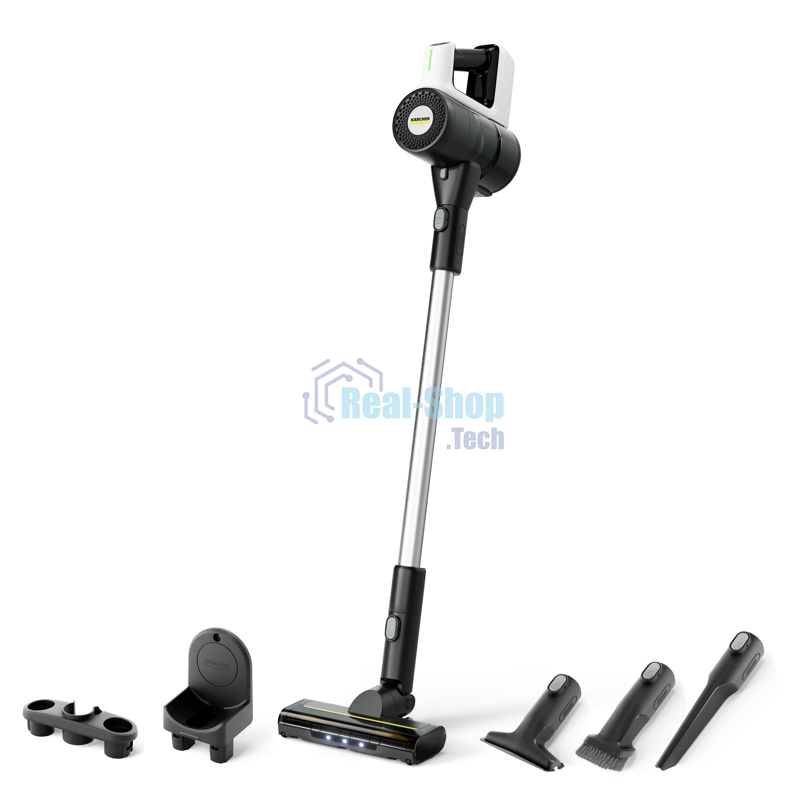 Пылесос вертикальный Karcher VCS 3 Nano Complete белый/черный, питание от аккумулятора, 300 Вт, уборка сухая, пылесборник 0.6 л
