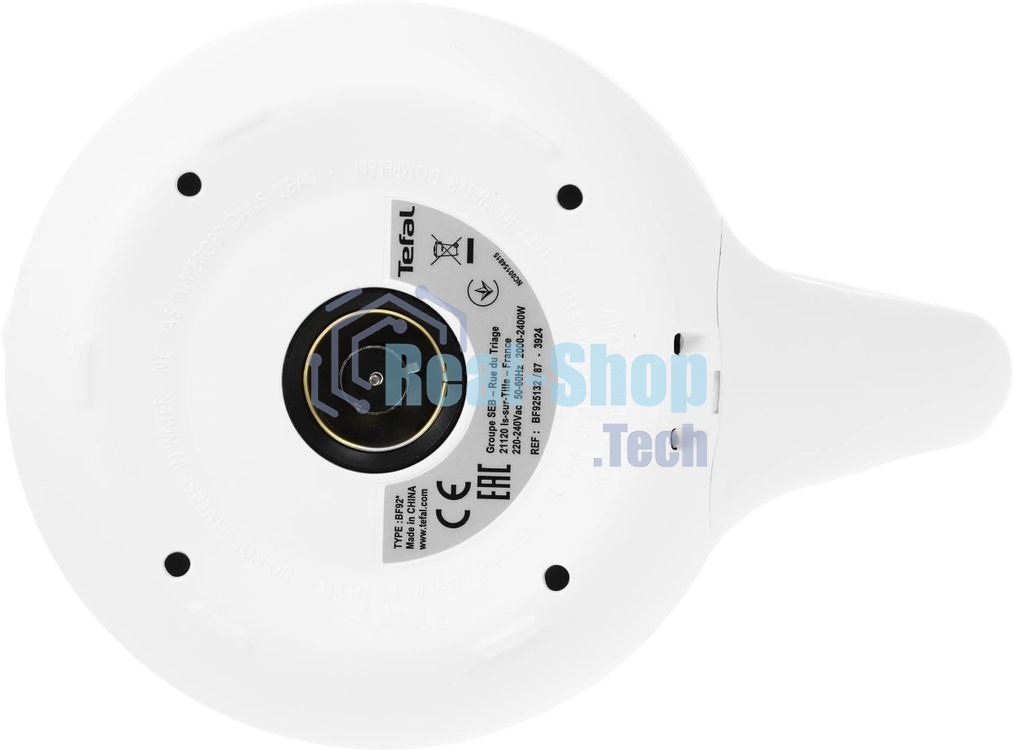 Чайник электрический Tefal BF925132 1.7л. 2400Вт белый (корпус: пластик)