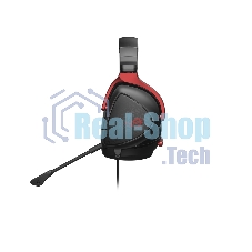 Гарнитура ASUS ROG Delta S Core чёрный-красный, проводная, 3.5 мм, съёмный микрофон, совместимость с PlayStation, Xbox