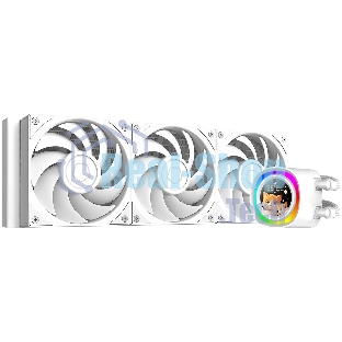 Система жидкостного охлаждения ID-Cooling FX360 LCD PE WHITE (Soc 1851/1700/1200/115X/AM5/AM4, 3x120мм fan, 2450rpm, 34.3 дБ, 350W, PWM 4-pin, Al+Cu) (FX360 LCD P