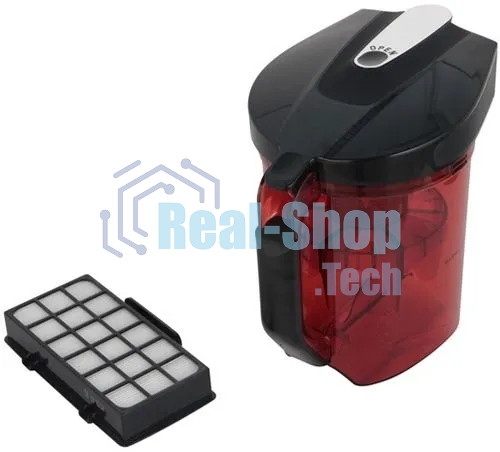 Пылесос Tefal TW7253EA красный/черный, 550 Вт, уборка сухая, пылесборник контейнер 2.5 л