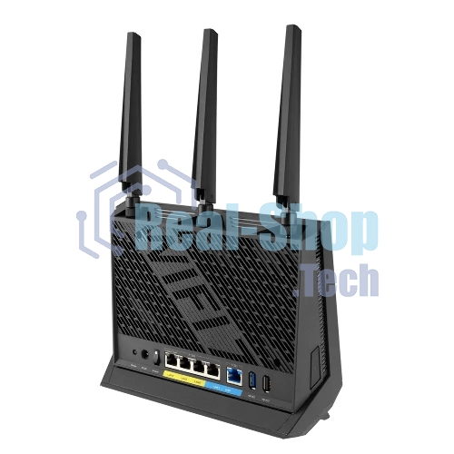 Маршрутизатор ASUS RT-BE86U, черный/красный, 90IG08W0-MO9A0V