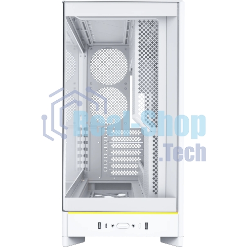 Компьютерный корпус Montech HS02 белый без БП ATX 4x140мм 2xUSB 3.0 audio bott PSU