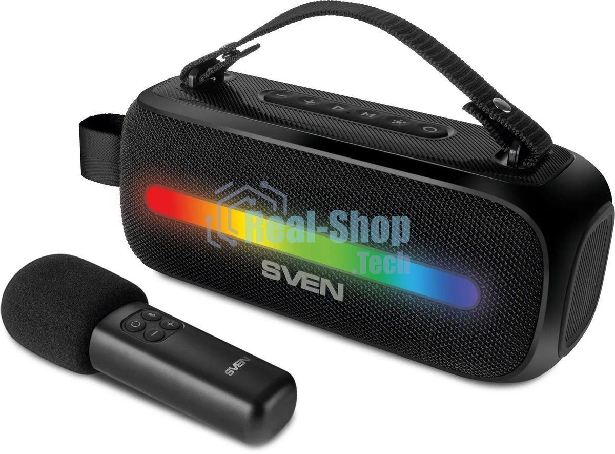 Колонка портативная SVEN PS-255 черный 12W 1.0 BT 3600mAh
