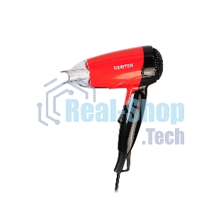 Фен Centek CT-2230 RBL красный/черный, 1200 Вт, компактный