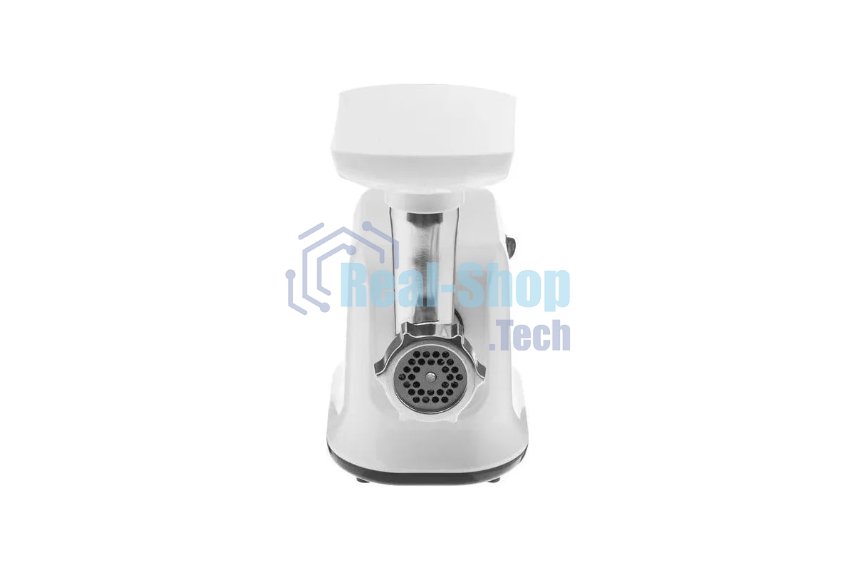 Мясорубка электрическая Sakura SA-6420W белый, 1500 Вт, 1.2 кг/мин, реверс, защита от перегрузки, насадки - 1