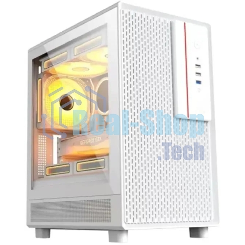 Компьютерный корпус Accord M3301 белый без БП mATX 1xUSB 2.0 1xUSB 3.0 1xUSB3.1 audio bott PSU