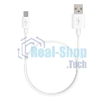 Кабель Maxvi MC-02 white USB-A - Type-C ток макс. нагрузки 2А, макс. напряжение 5V, длина кабеля 1м, материал PVC, белый