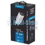 Сетевое зарядное устройство Maxvi A402PD LED 33W, 1xUSB-A, 1xUSB-C, белый