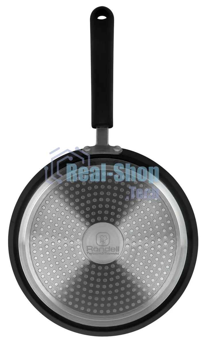 Сковорода блинная Rondell RDA-1408 круглая 22см, покрытие: Xylan Plus ручка несъемная (без крышки) черный