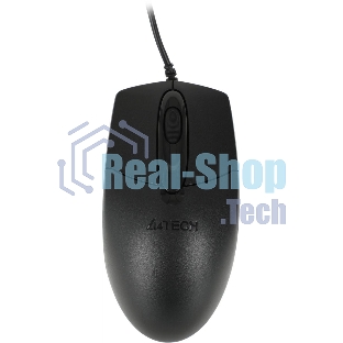 Мышь проводная A4Tech OP-720 черный, 1200 dpi, USB, кнопки - 3