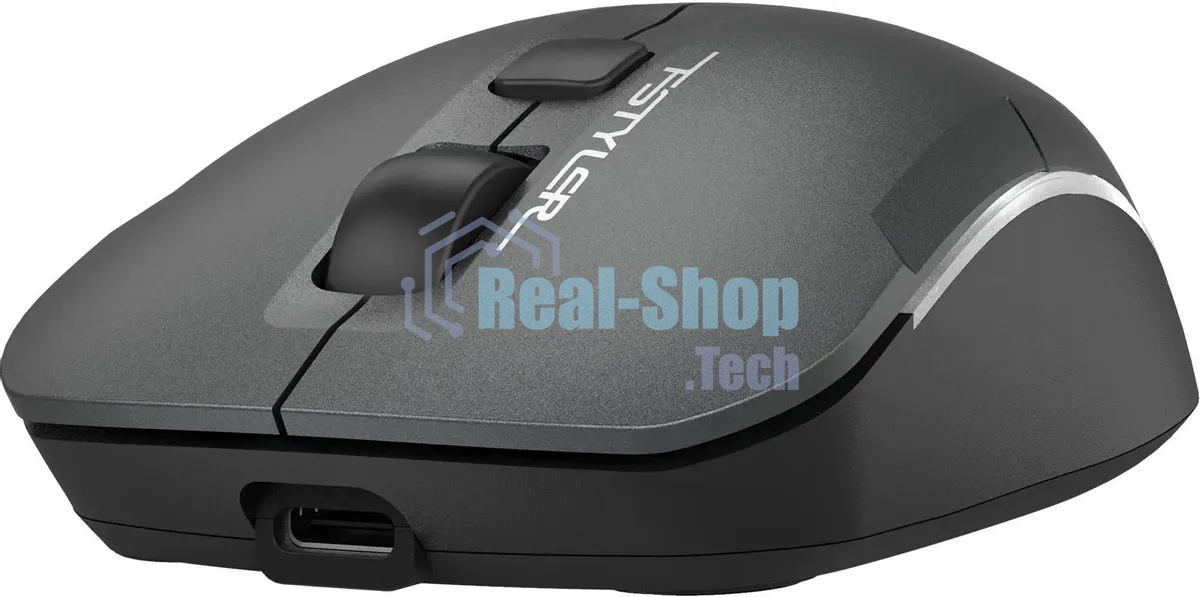 Мышь беспроводная A4Tech Fstyler FB26CS Air2 серый/черный, 2000 dpi, радиоканал, Bluetooth, USB, кнопки - 4