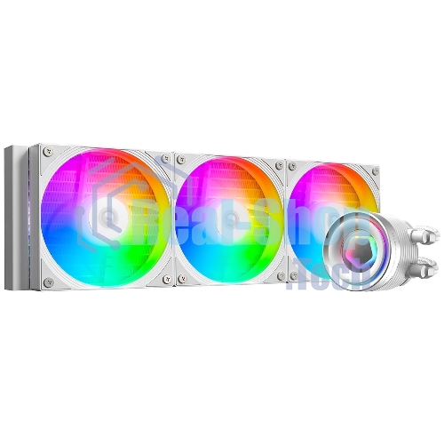 Система жидкостного охлаждения ID-Cooling FX360 Inf ARGb белый 120мм алюминий+медь 2000rpm 27.2db 4-pin 350W