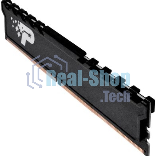 Оперативная память Patriot Signature Premium, DDR4, 16GB (1x16GB), 3200 MHz, CL22, с радиатором, чёрный